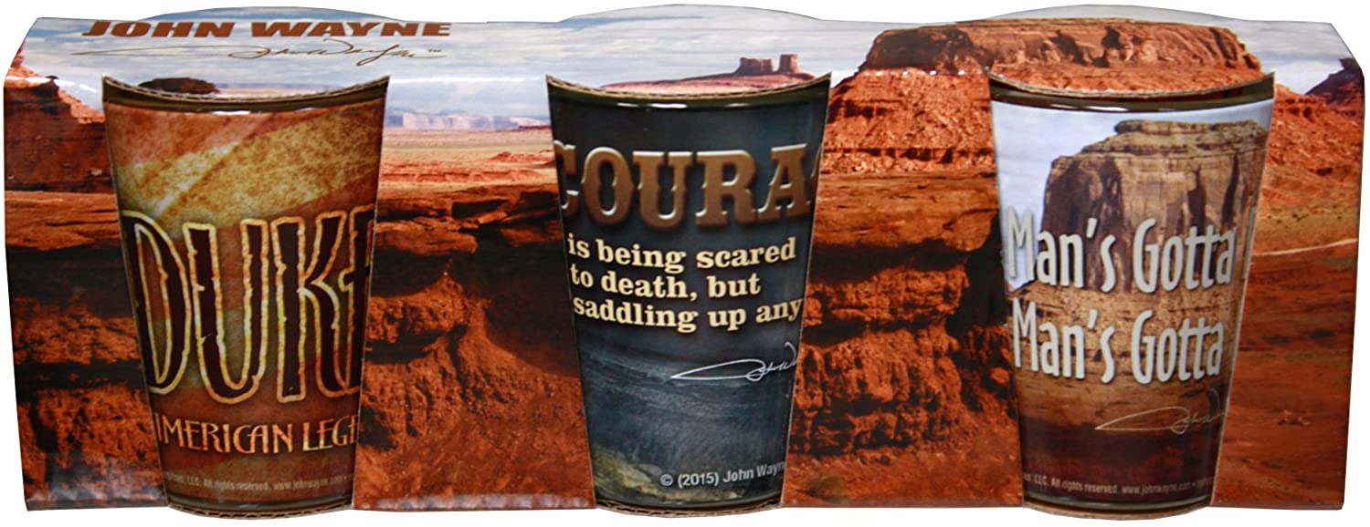 John Wayne Shot Glasses Set of 3